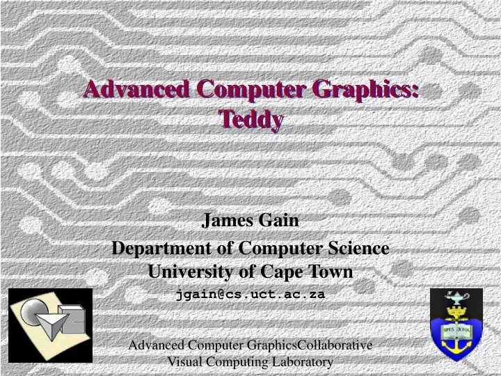 advanced computer graphics teddy