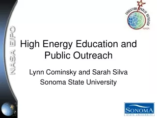 High Energy Education and Public Outreach