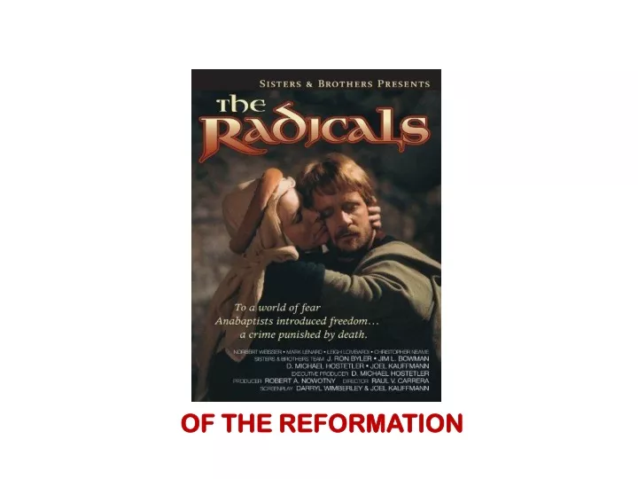 of the reformation
