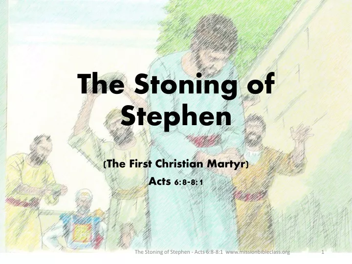 the stoning of stephen
