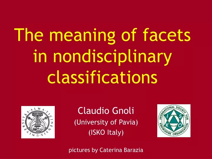 the meaning of facets in nondisciplinary classifications