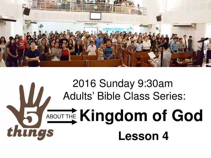 kingdom of god lesson 4