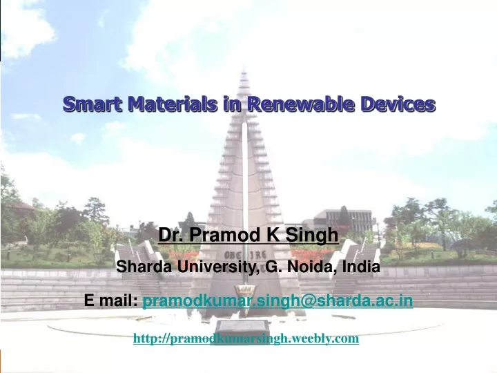 smart materials in renewable devices
