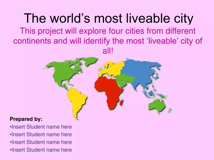 the world s most liveable city