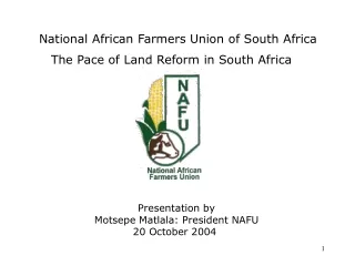National African Farmers Union of South Africa