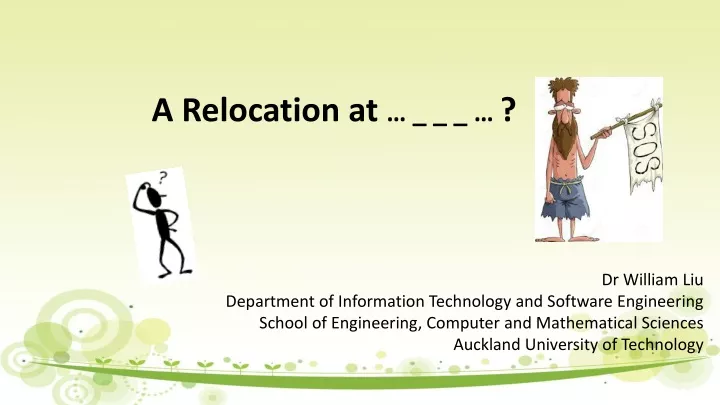 a relocation at