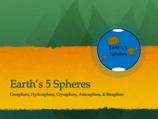 Earth ’ s 5 Spheres