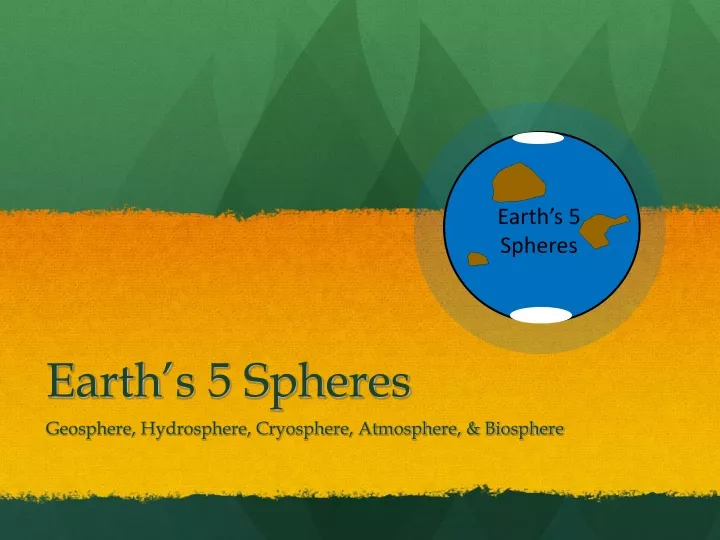 earth s 5 spheres