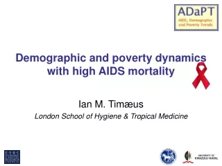 Demographic and poverty dynamics with high AIDS mortality