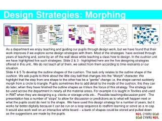 Design Strategies: Morphing
