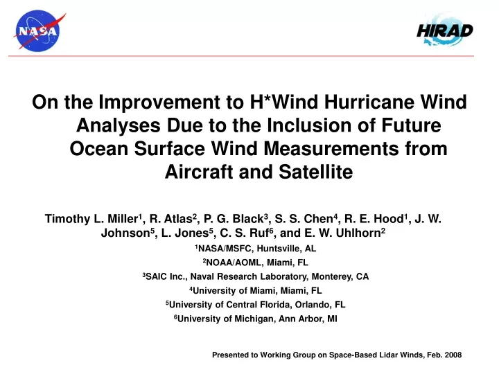 on the improvement to h wind hurricane wind