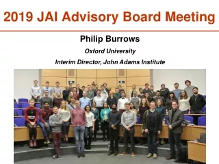 2019 JAI Advisory Board Meeting