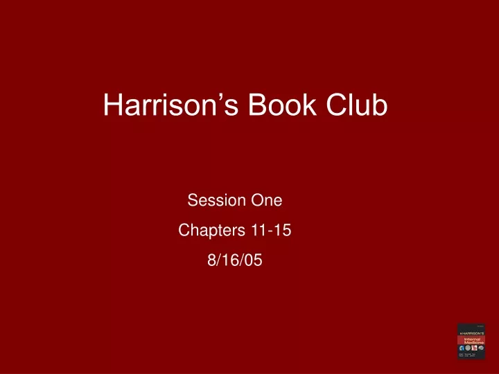 harrison s book club