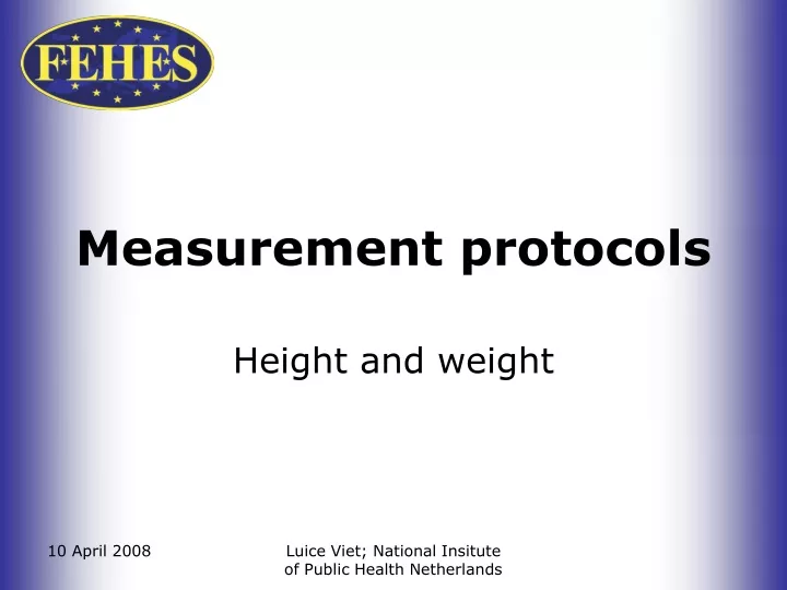 measurement protocols