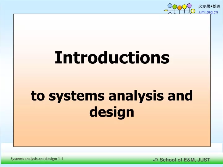 introductions to systems analysis and design