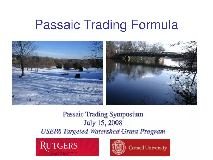 passaic trading formula