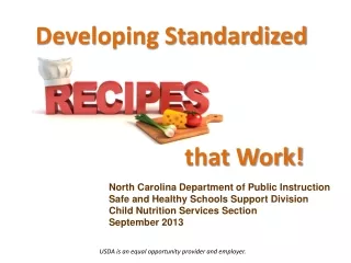 North Carolina Department of Public Instruction Safe and Healthy Schools Support Division