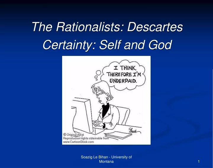 the rationalists descartes certainty self and god