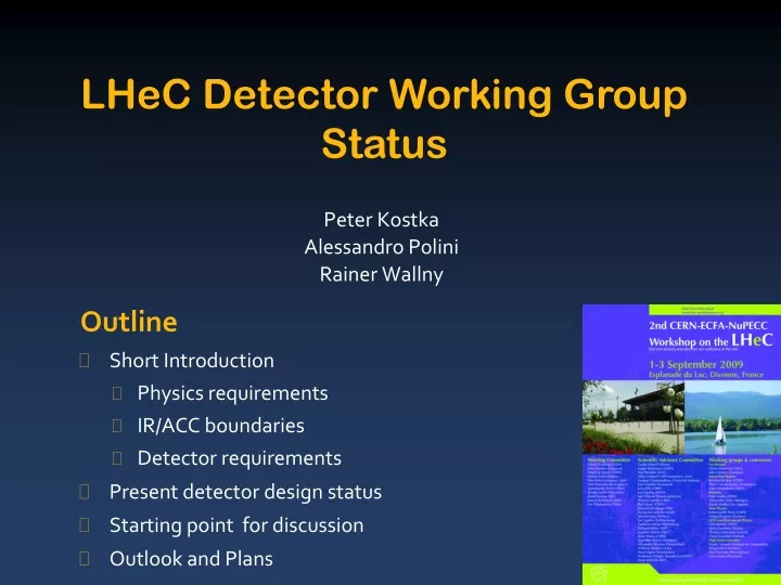 lhec detector working group status