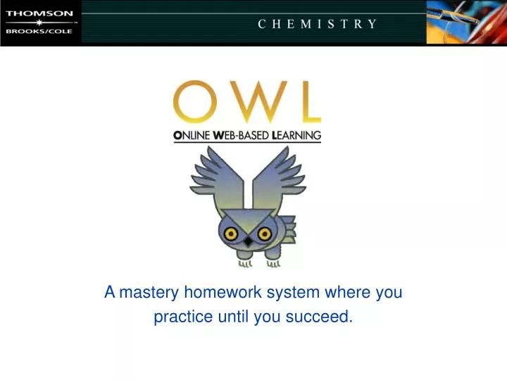 a mastery homework system where you practice