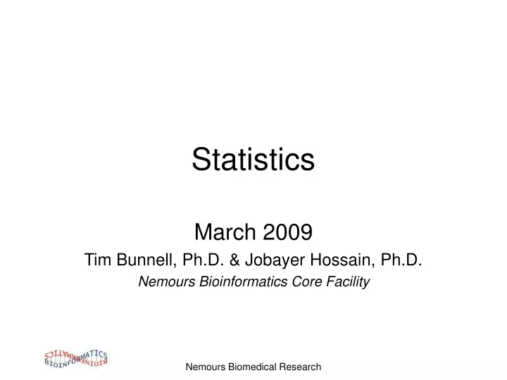 statistics