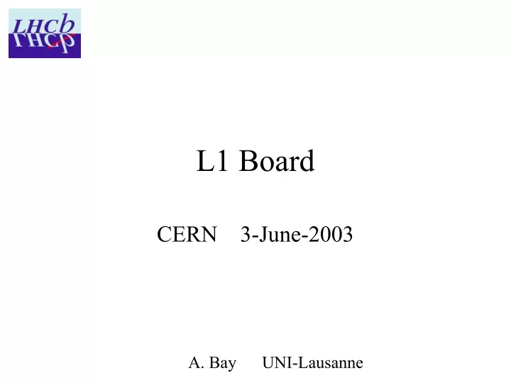 l1 board