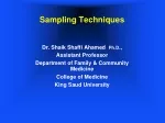 Sampling Techniques - slide 1
