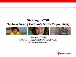 Strategic CSR The New Face of Corporate Social Responsibility