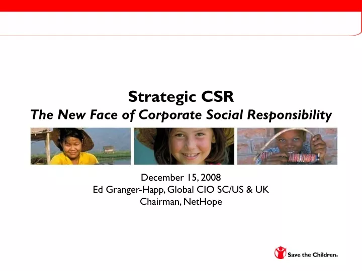 strategic csr the new face of corporate social responsibility