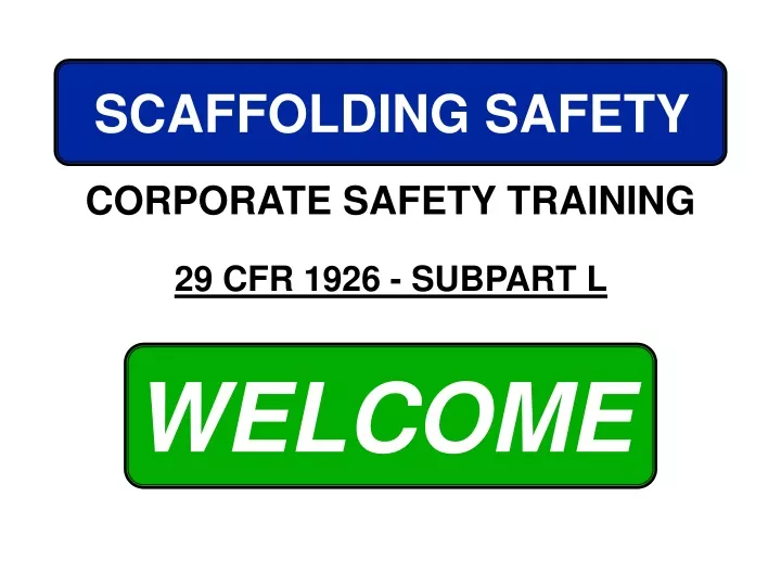 scaffolding safety