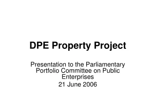 DPE Property Project