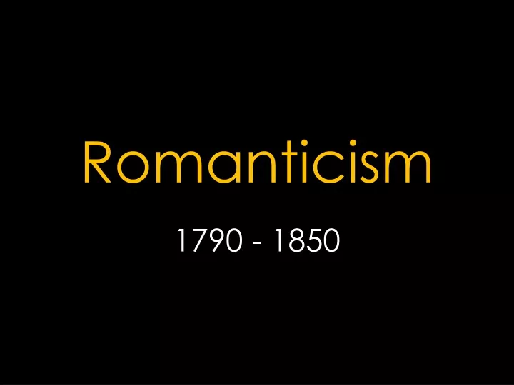 romanticism