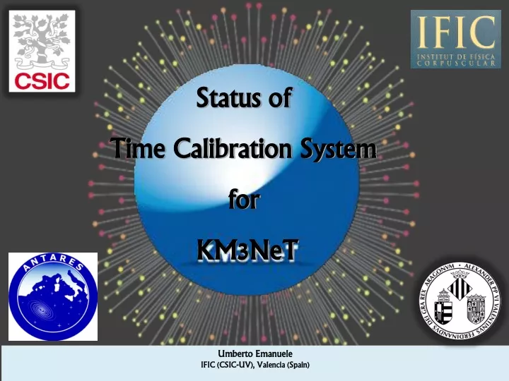 status of time calibration system for km3net