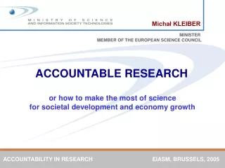 ACCOUNTABLE RESEARCH