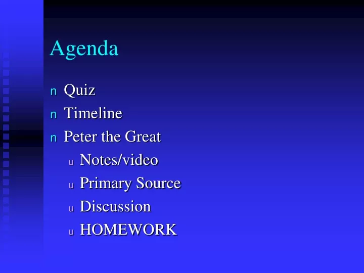 agenda