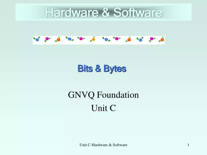 gnvq foundation unit c