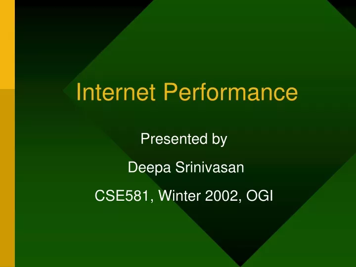 internet performance