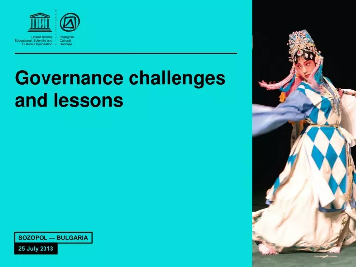 governance challenges and lessons