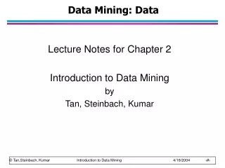 Data Mining: Data