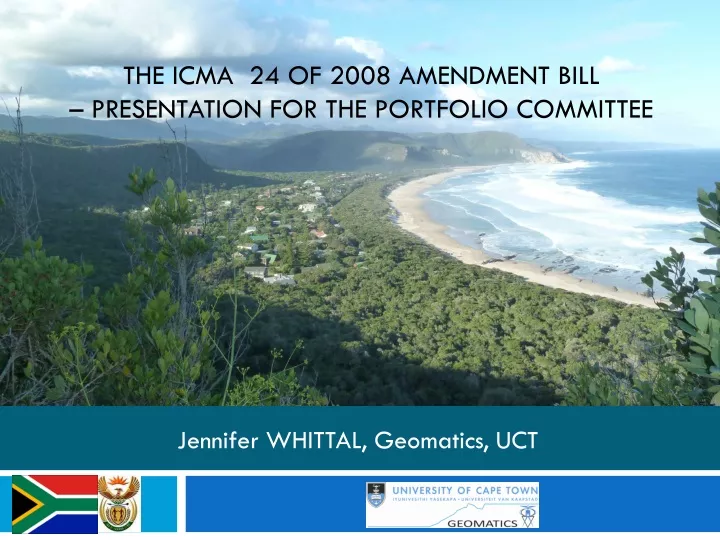 the icma 24 of 2008 amendment bill presentation for the portfolio committee