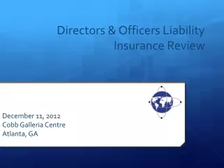 Directors &amp; Officers Liability Insurance Review