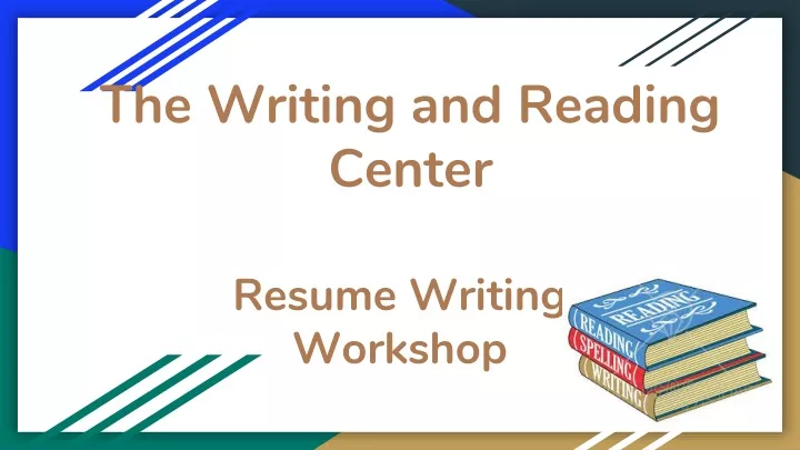 the writing and reading center