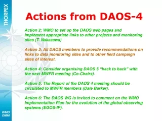 Actions from DAOS-4
