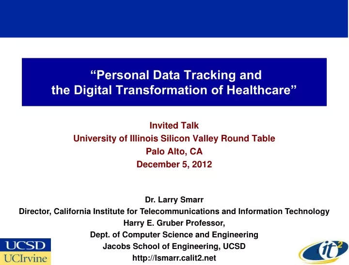 personal data tracking and the digital transformation of healthcare