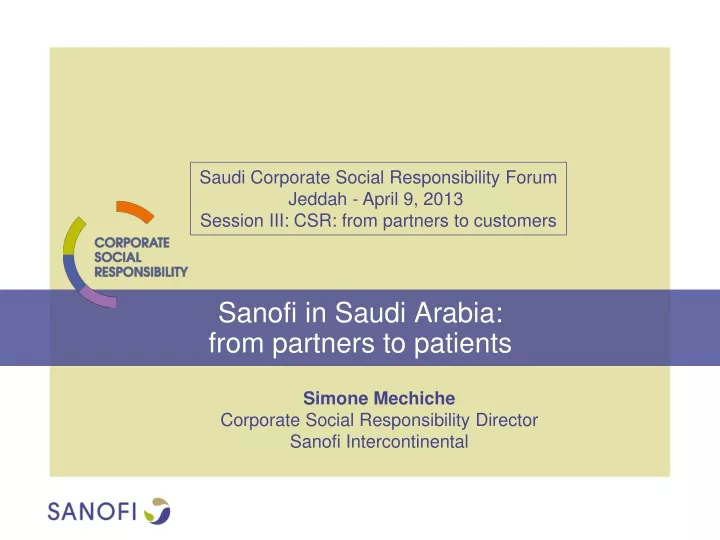 sanofi in saudi arabia from partners to patients