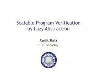 Scalable Program Verification  by Lazy Abstraction