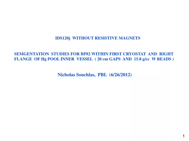 ids120j without resistive magnets semgentation