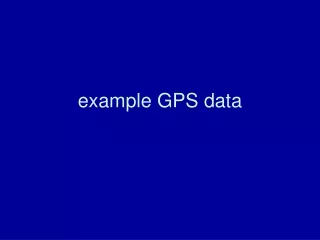 example GPS data