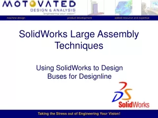 SolidWorks Large Assembly Techniques