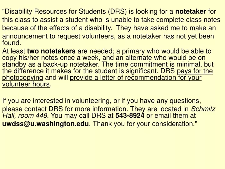 disability resources for students drs is looking